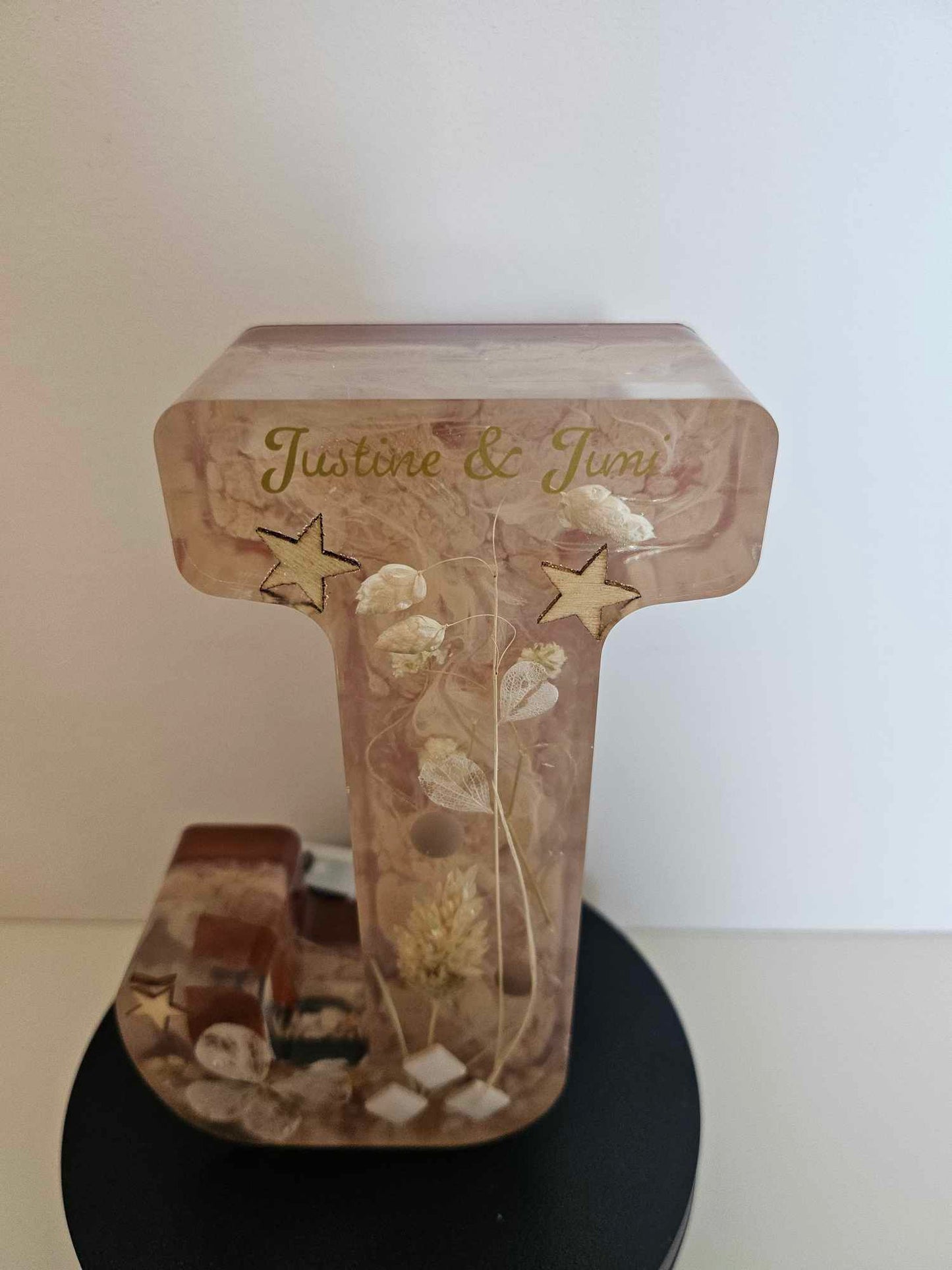 Lettre "J" personnalisée