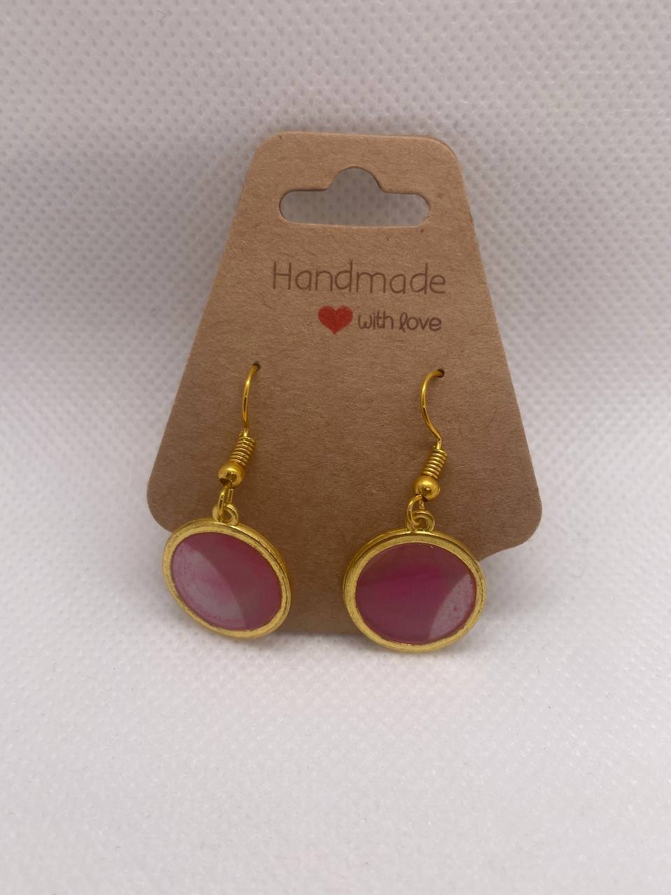 "Élégance Artisanale" – Boucles d’Oreilles en Résine Époxy