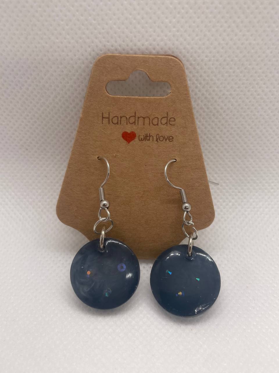 "Élégance Artisanale" – Boucles d’Oreilles en Résine Époxy