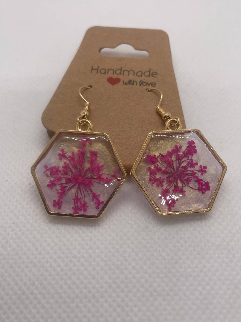 "Élégance Artisanale" – Boucles d’Oreilles en Résine Époxy