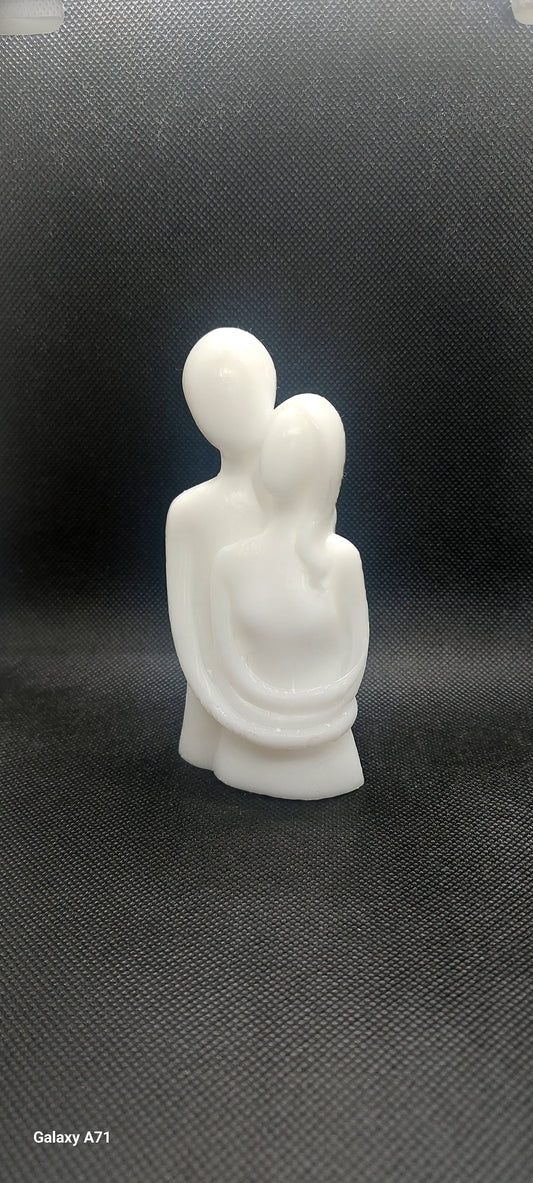 Fusion des Cœurs : Sculpture Romantique