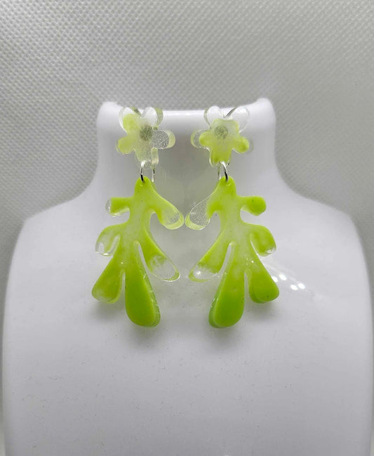 "Élégance Artisanale" – Boucles d’Oreilles en Résine Époxy