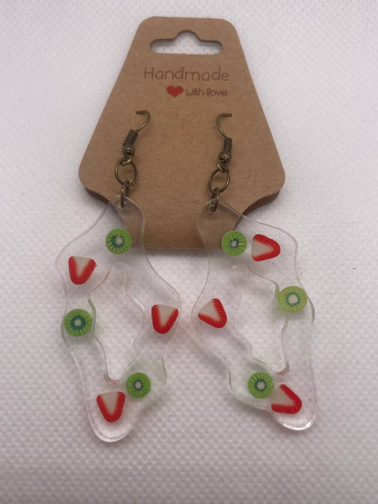 "Élégance Artisanale" – Boucles d’Oreilles en Résine Époxy