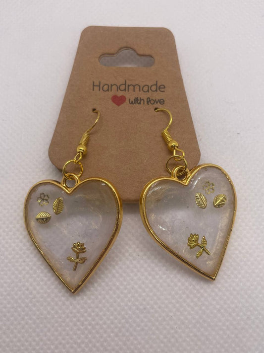 "Élégance Artisanale" – Boucles d’Oreilles en Résine Époxy