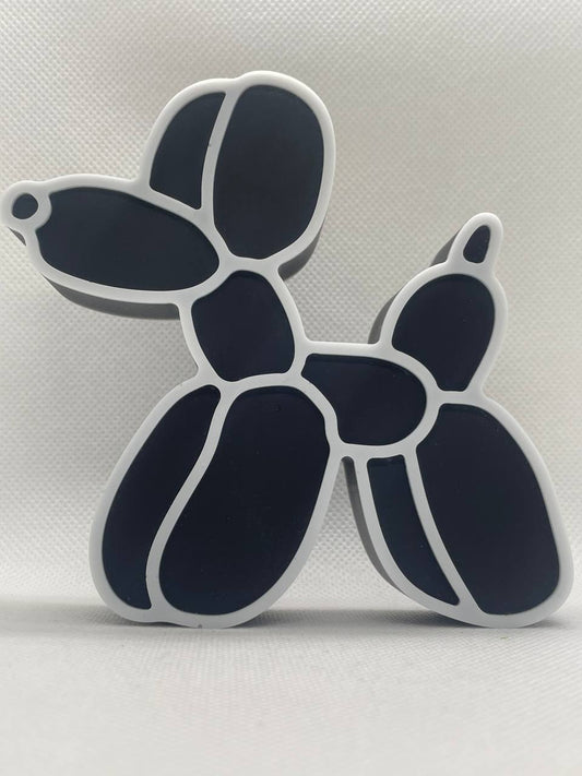 Compagnon Ludique : Chien en Résine Époxy Style Ballon